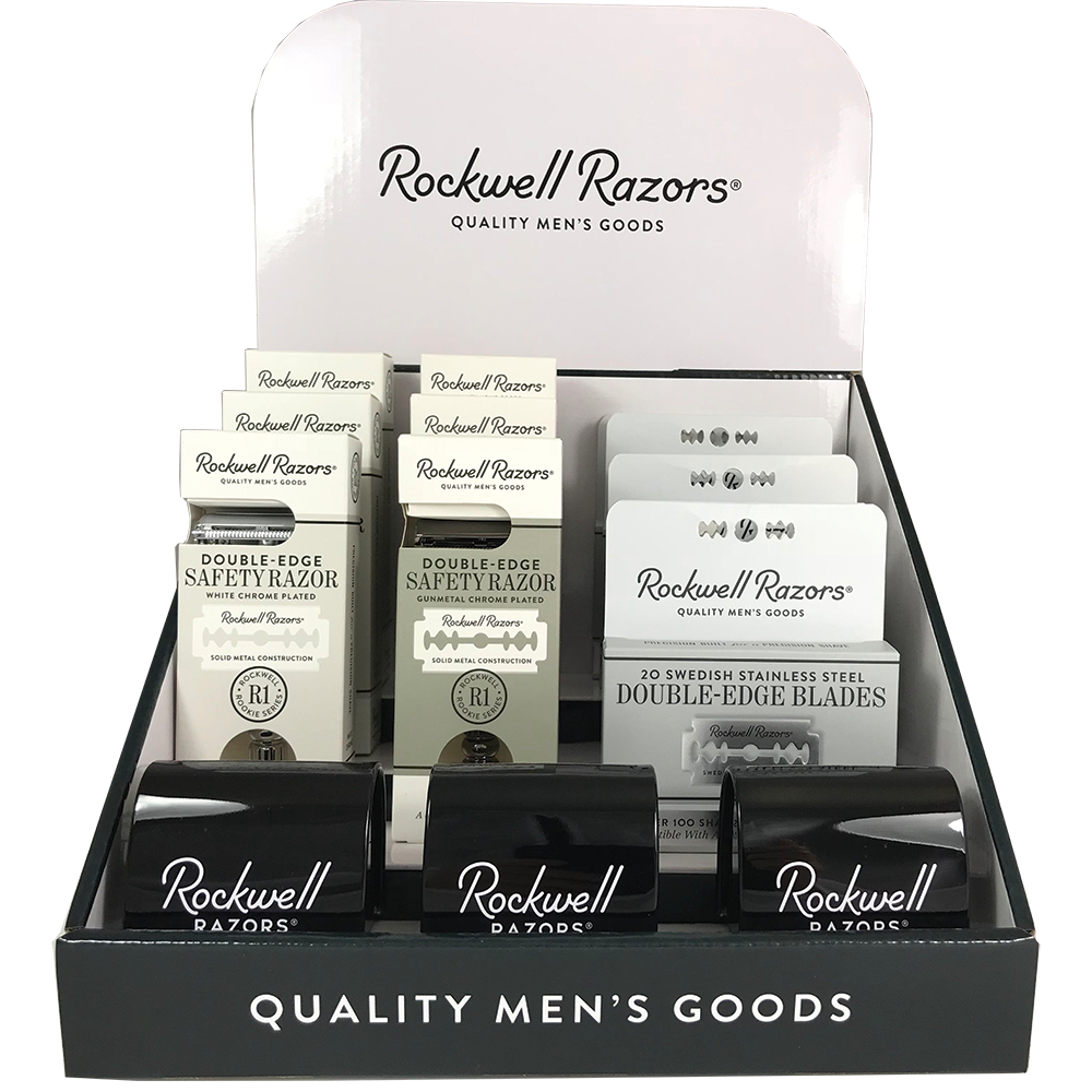 Rockwell Razors Rookie Value Bundle Shave Hardware Display - BarberSupplies Canada