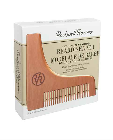 Rockwell Razors Natural Pear Wood Beard Shaper (Case pack of 4) - BarberSupplies Canada