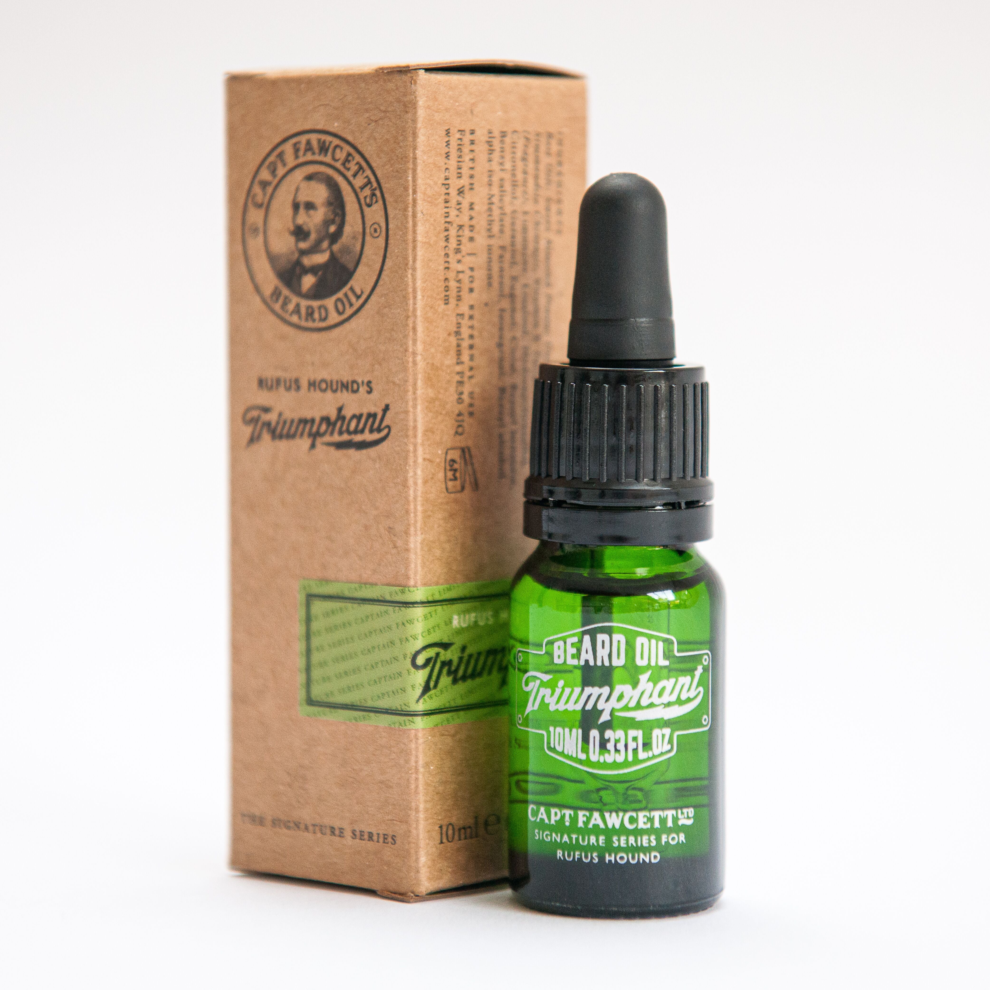 Captain Fawcett's Rufus Hound Triumphant Beard Oil (10ml) - BarberSupplies Canada