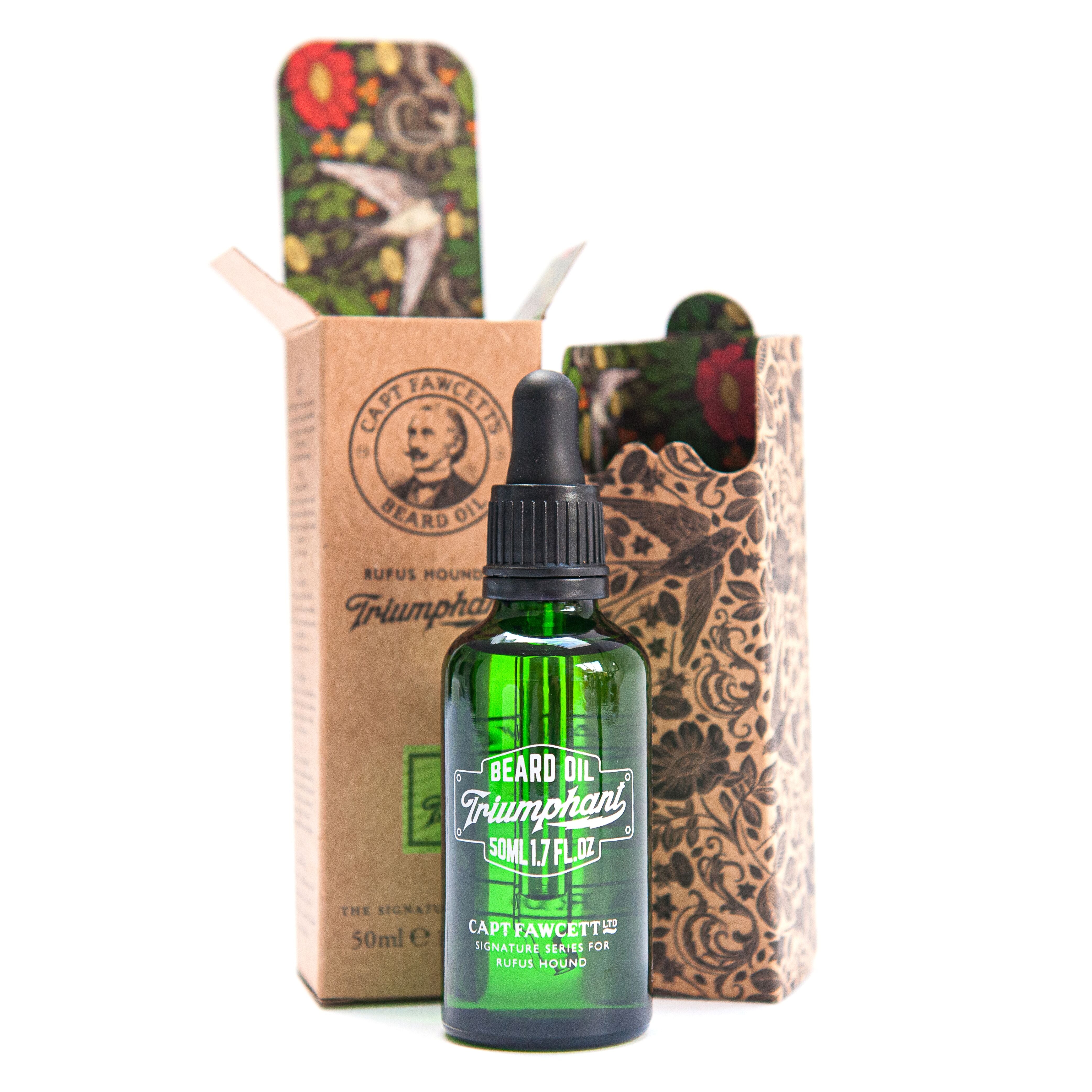 CPF-441505 Captain Fawcett's Rufus Hound Triumphant Beard Oil (50ml) - BarberSupplies Canada
