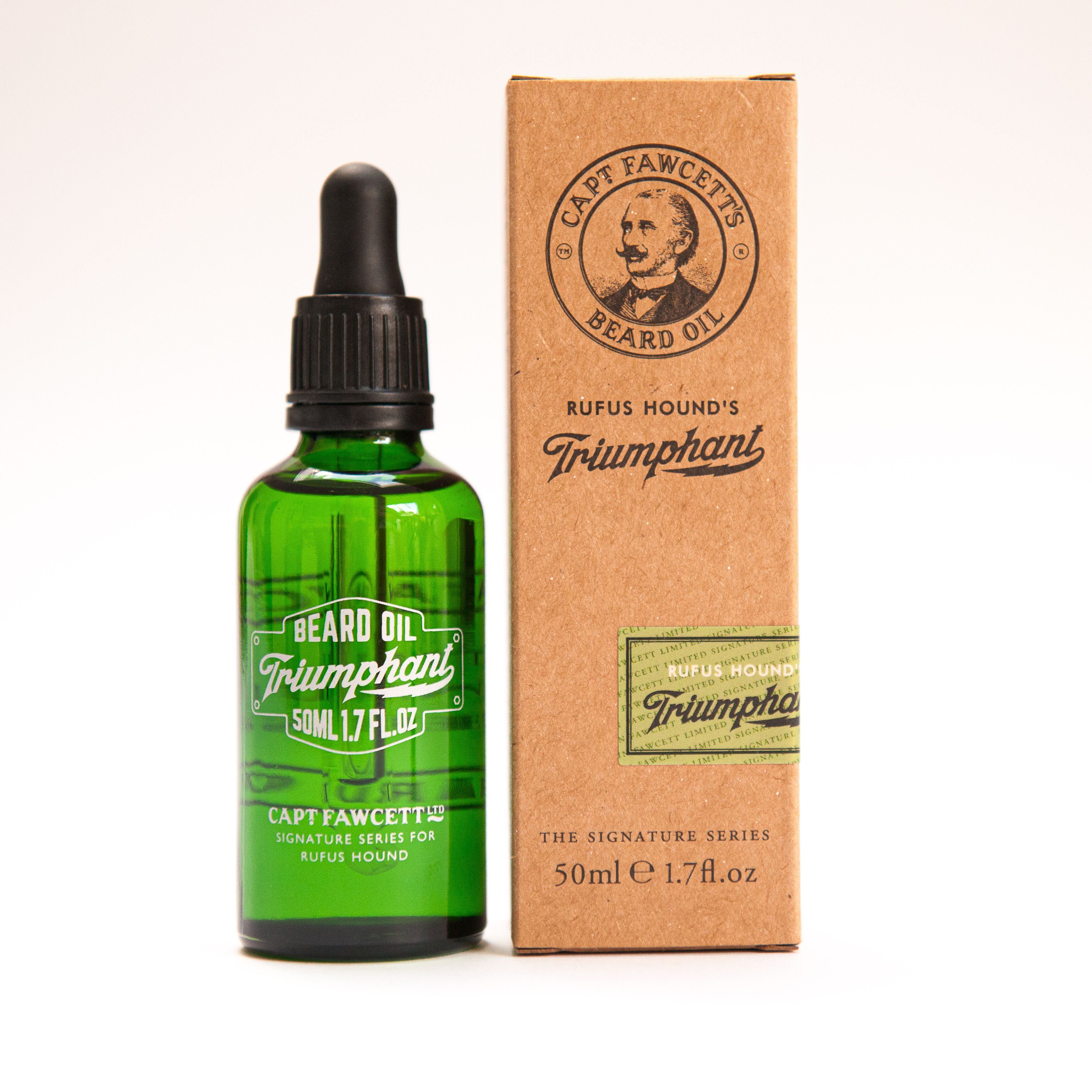 CPF-441505 Captain Fawcett's Rufus Hound Triumphant Beard Oil (50ml) - BarberSupplies Canada