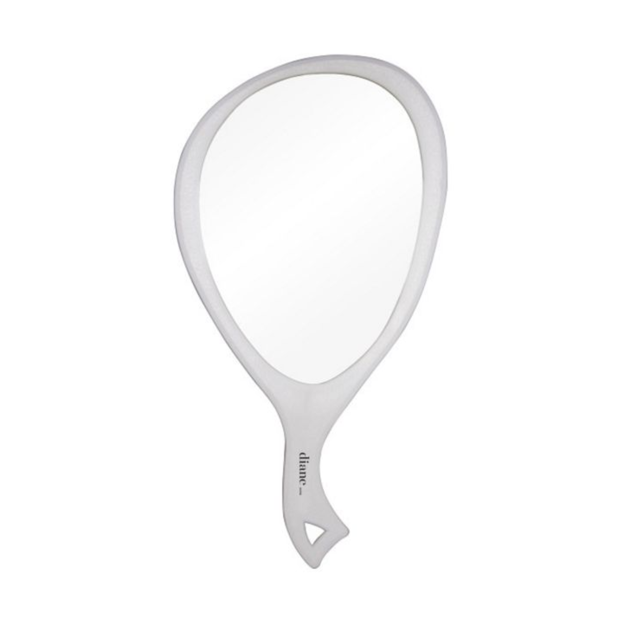 Diane Large Oval Mirror White - BarberSupplies Canada