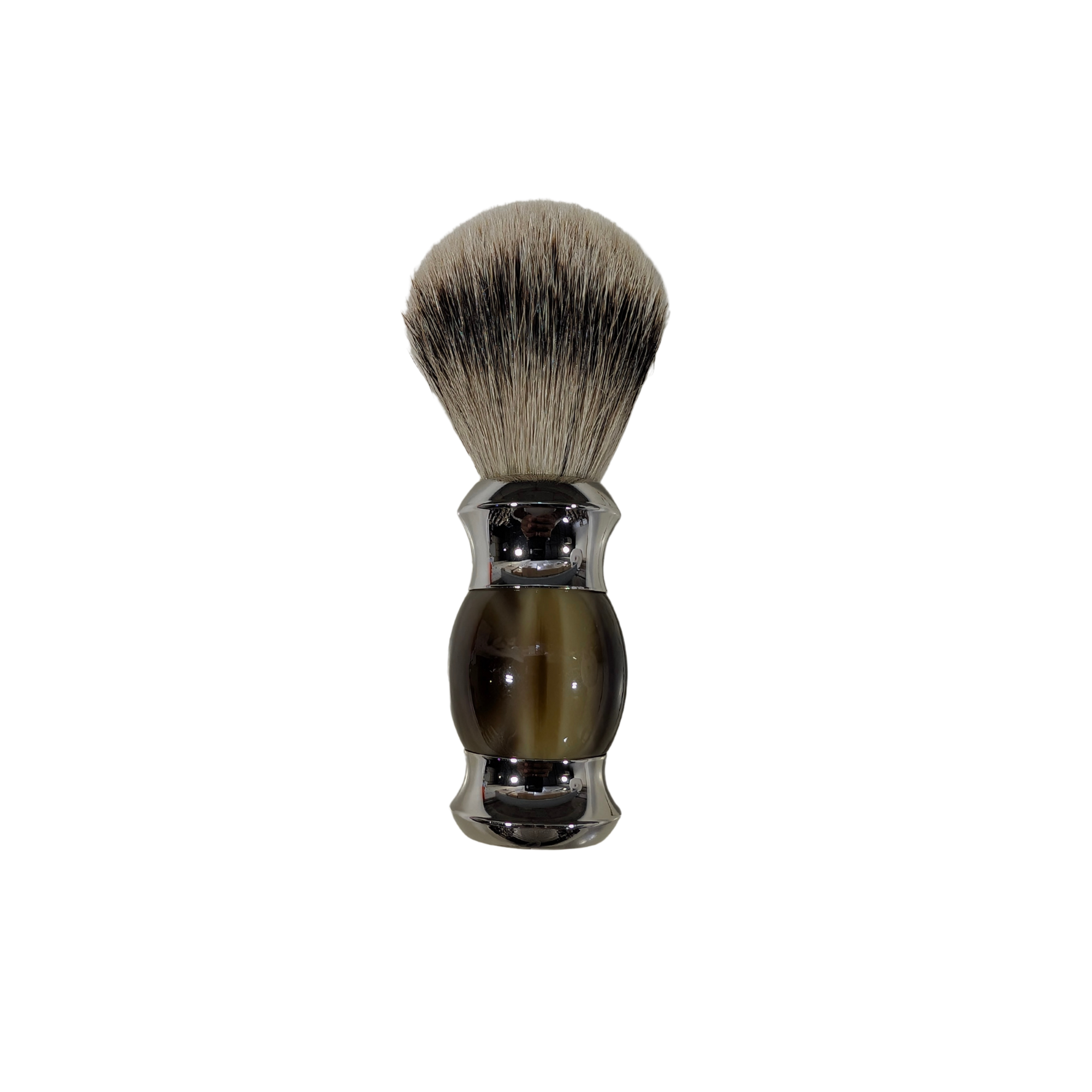 PureBadger Brown Faux Horn Shaving Brush - BarberSupplies Canada