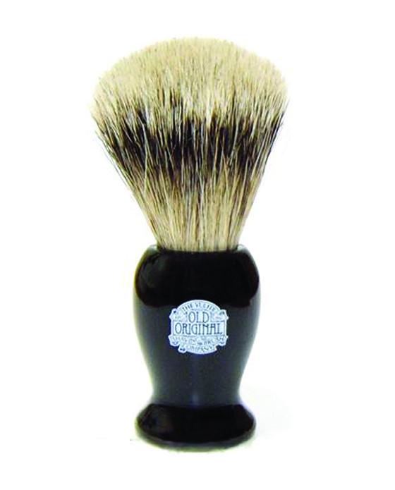 Progress Vulfix Super Badger Shaving Brush, Medium Black Handle - BarberSupplies Canada