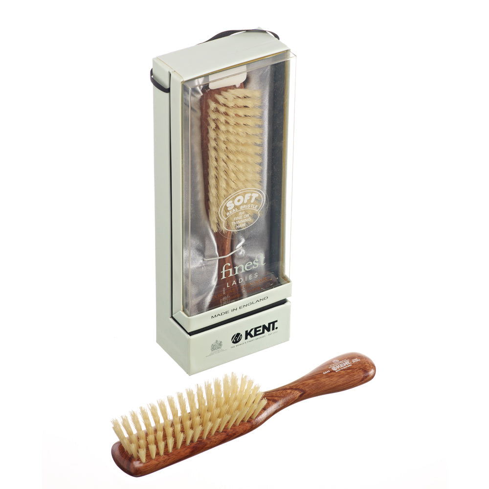 Kent LDS Narrow Soft Bristle Danta Hair Brush - BarberSupplies Canada