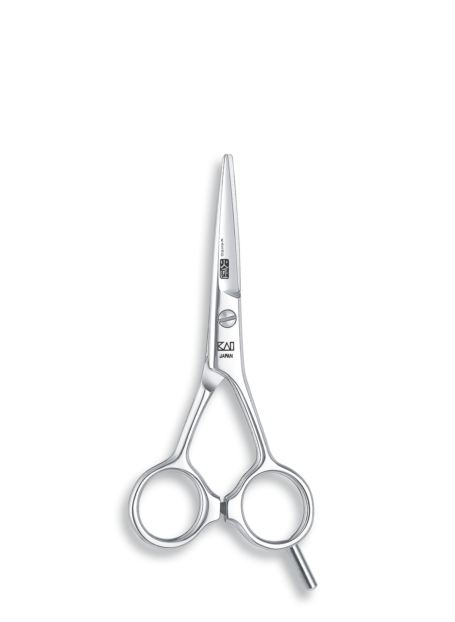 Kasho Japanese 4.5 in. Blue Series Shear Premium Stainless Straight Barbershop & Salon Cutting Scissors - BarberSupplies Canada