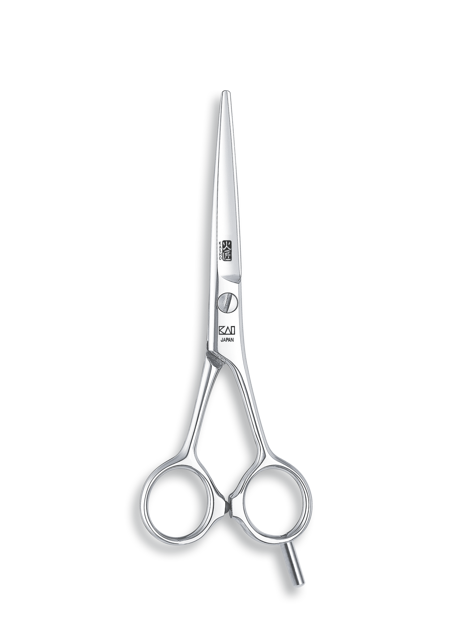 Kasho Japanese 5.5 in. Blue Series Shear Premium Stainless Straight Barbershop & Salon Cutting Scissors - BarberSupplies Canada
