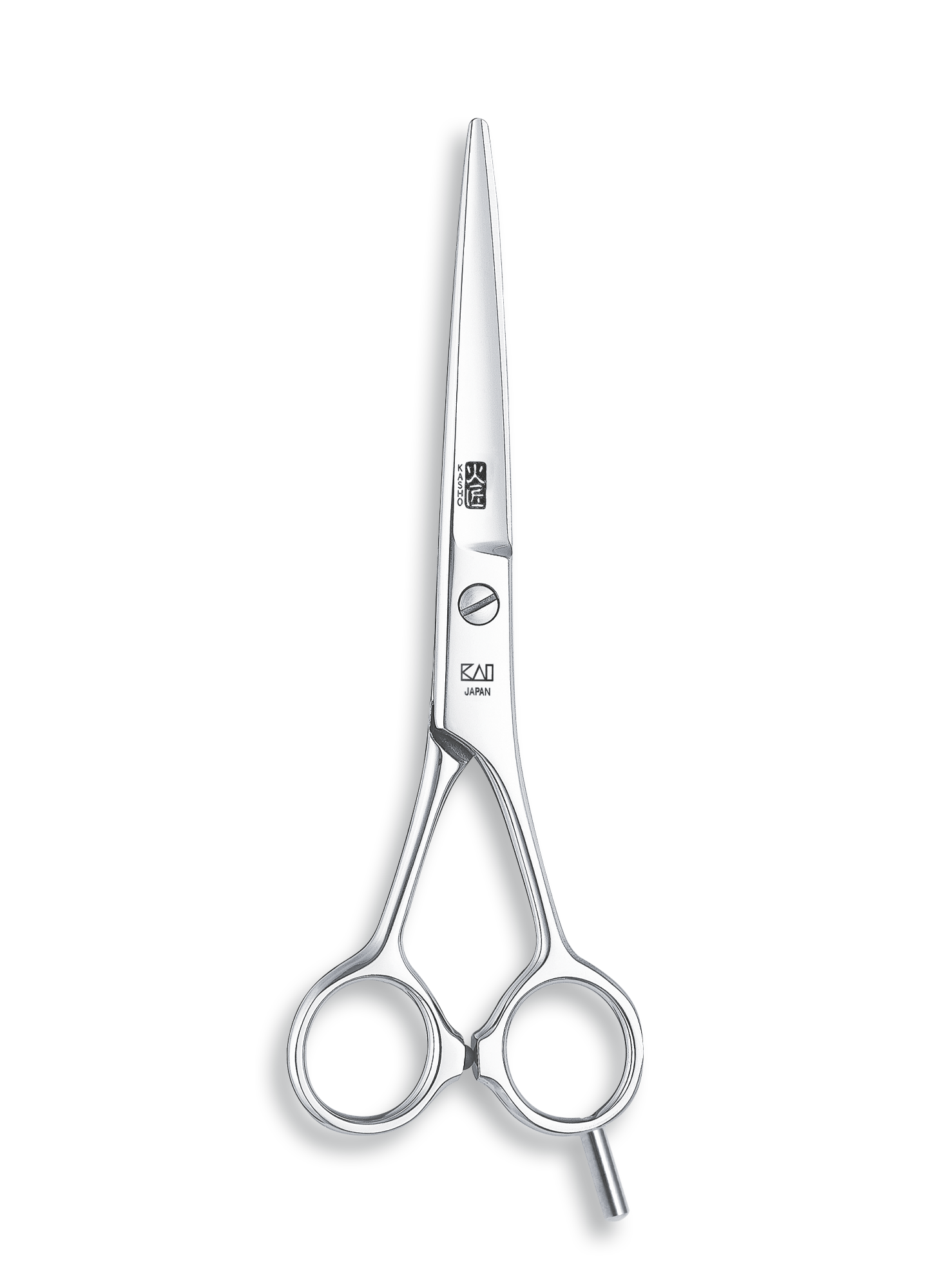 Kasho Japanese 6.0 in. Blue Series Shear Premium Stainless Straight Barbershop & Salon Cutting Scissors - BarberSupplies Canada