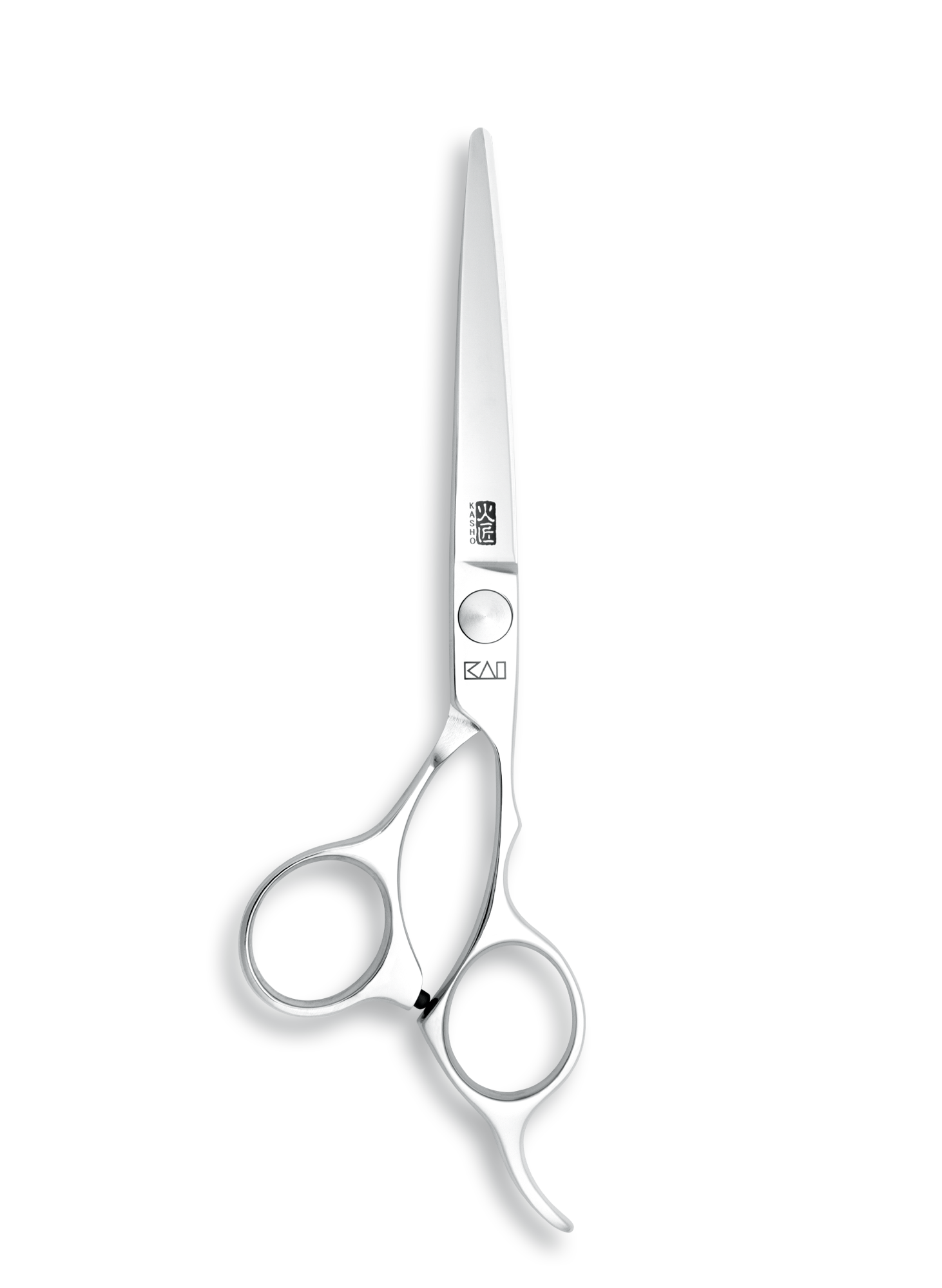 Kasho Japanese 6.0 in. Chrome Series Shear Premium Stainless Offset Barbershop & Salon Cutting Scissors - BarberSupplies Canada