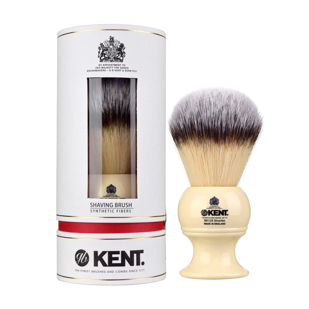 Kent Ivory Extra-Large Synthetic Shaving Brush - BarberSupplies Canada
