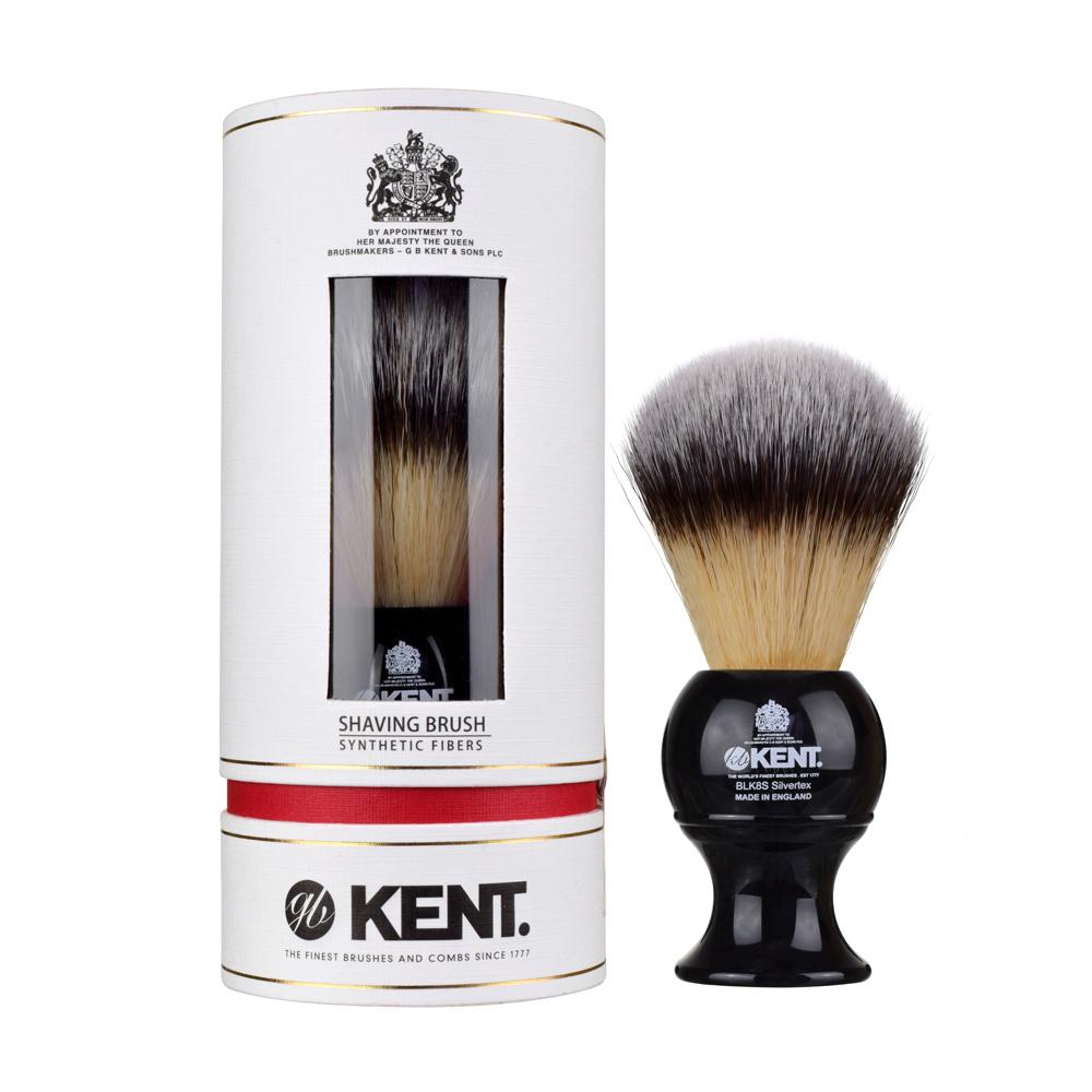 Kent BLK8S, Large Synthetic Shaving Brush - BarberSupplies Canada