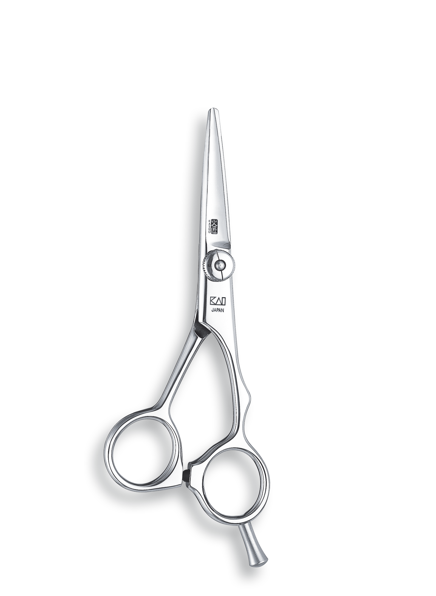 Kasho Japanese 5.0 in. Green Shear Premium Stainless Offset Barbershop & Salon Cutting Scissors - BarberSupplies Canada