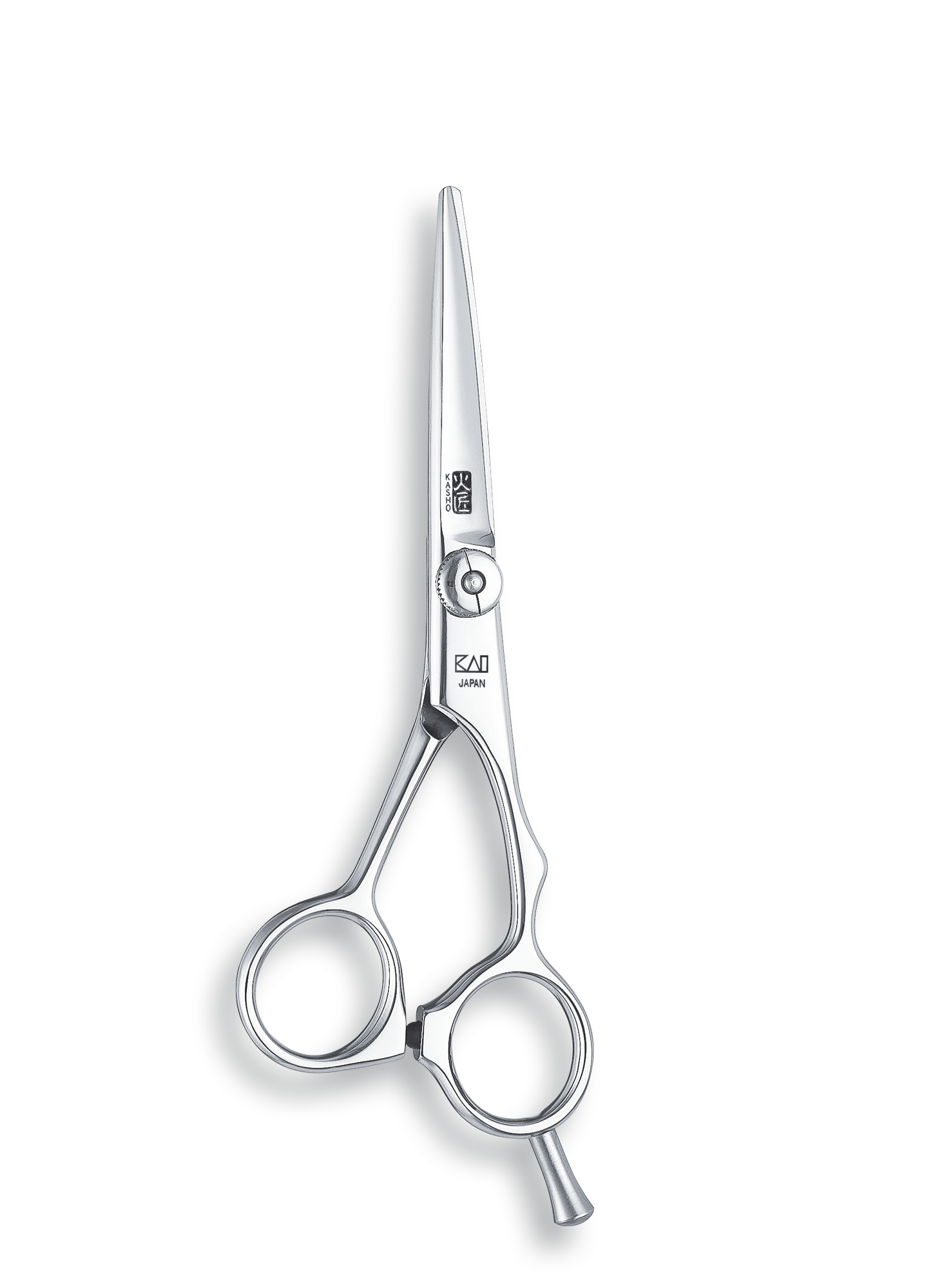 Kasho Japanese 5.5 in. Green Shear Premium Stainless Offset Barbershop & Salon Cutting Scissors - BarberSupplies Canada