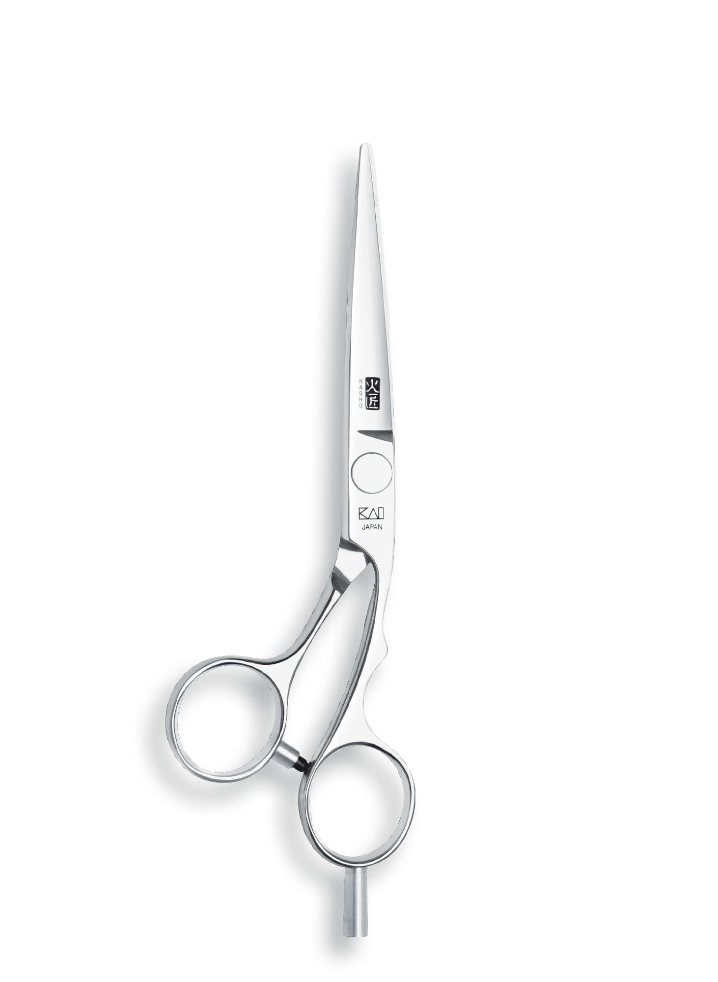 Kasho Japanese 5.5 in. Silver Series Shear Premium Stainless Offset Barbershop & Salon Cutting Scissors - BarberSupplies Canada