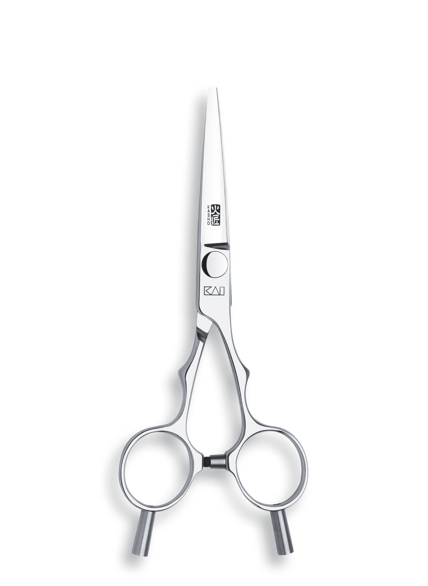 Kasho Japanese 5.5 in. Silver Series Shear 5.5 in. Premium Stainless Straight Barbershop & Salon Cutting Scissors - BarberSupplies Canada