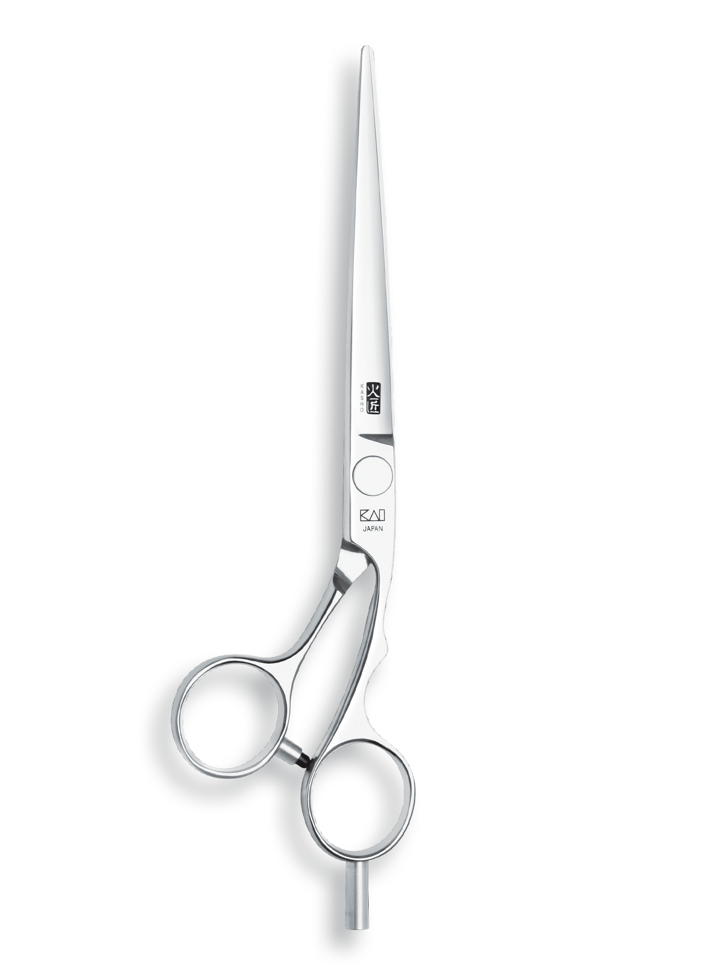 Kasho Japanese 6.5 in. Silver Series Shear Premium Stainless Offset Barbershop & Salon Cutting Scissors - BarberSupplies Canada