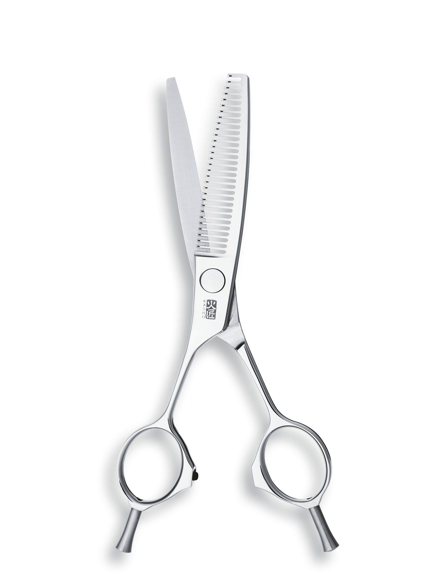 Kasho Japanese 6.0 in Left-Handed Reversible Texturizing Shear with 30 Teeth Premium Stainless Barbershop & Salon Thinning Scissors - BarberSupplies Canada