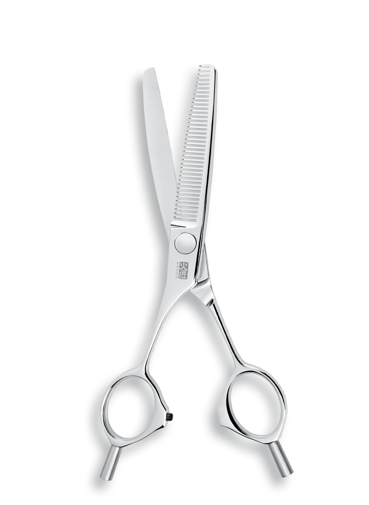 Kasho Japanese 6.0 in Left handed reversible Texturizing Shear 38 teeth Premium Stainless Barbershop & Salon Thinning Scissors - BarberSupplies Canada