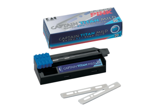 Kasho Captain Titan Razor Blades No Guard 20/BX - BarberSupplies Canada