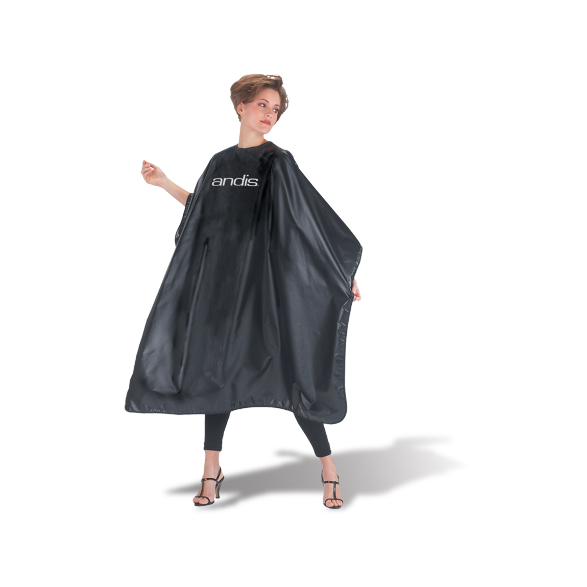 ANDIS Black Stylist Cape - BarberSupplies Canada