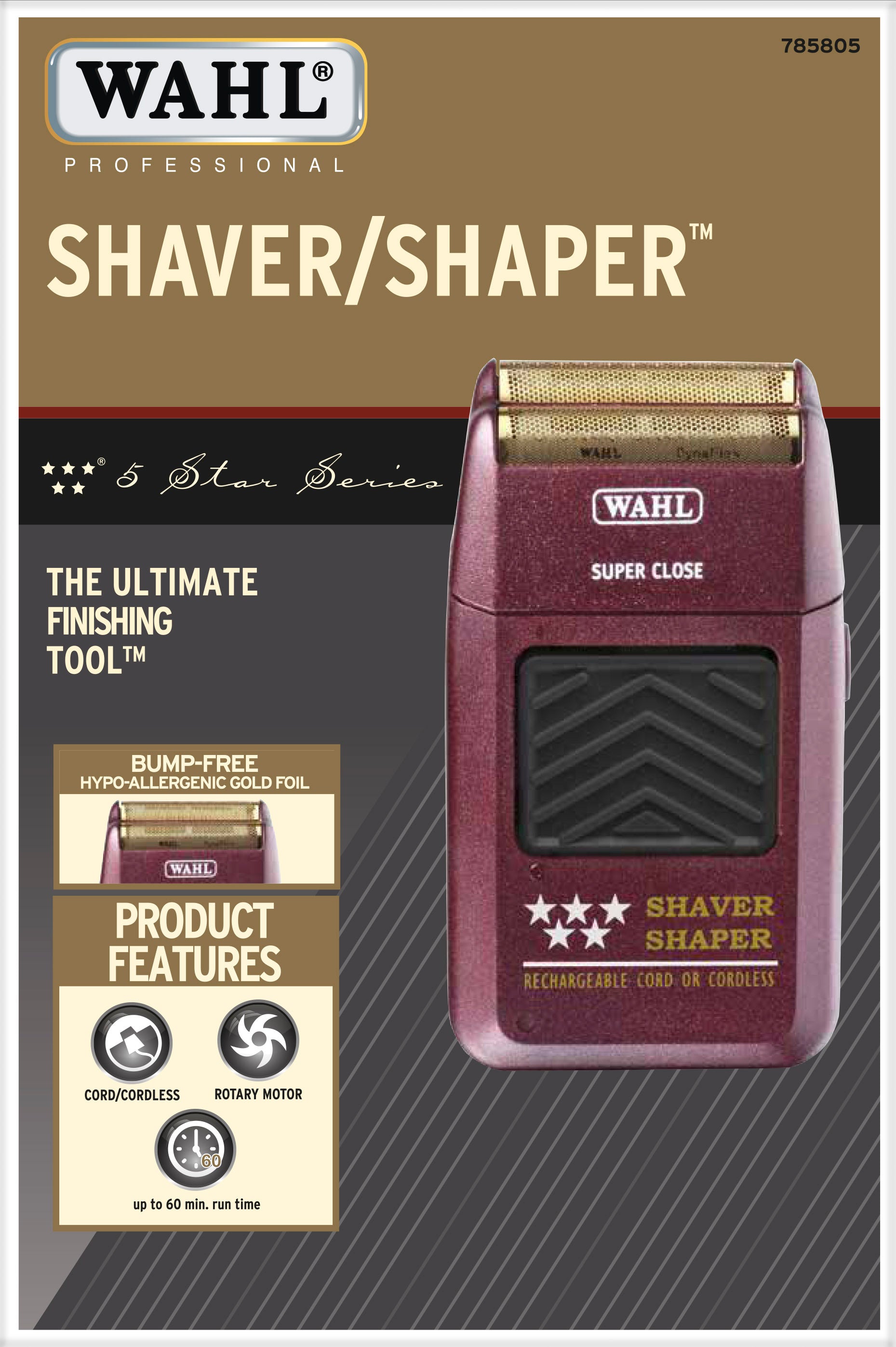 Wahl Professional 5-Star Series Rechargeable Shaver/Shaper - BarberSupplies Canada