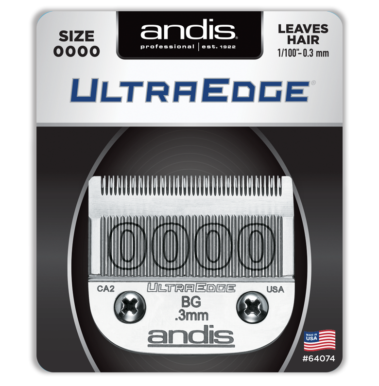 ANDIS Size 0000 - Graduation Blade Very Close Cutting - 1/100 in. - .25 mm - BarberSupplies Canada