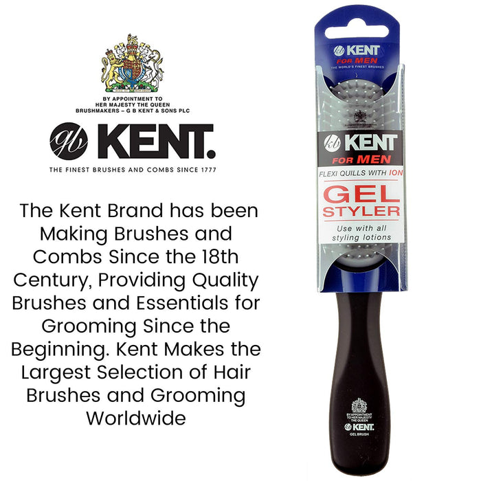 K-KFM3 Kent For Men Brush, Gel Styler, Flat & Narrow, For Short Hair