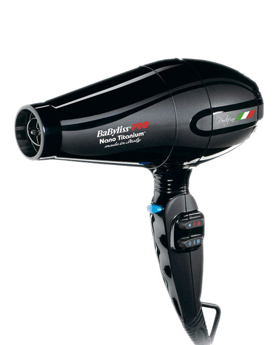 BaByliss Pro Nano-Titanium and Ionic Hairdryer (Black) - BarberSupplies Canada