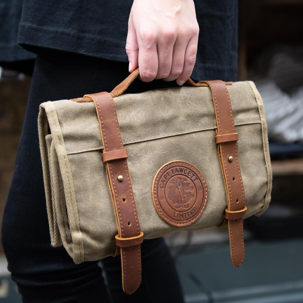 Captain Fawcett's Barbers Tool Roll - BarberSupplies Canada