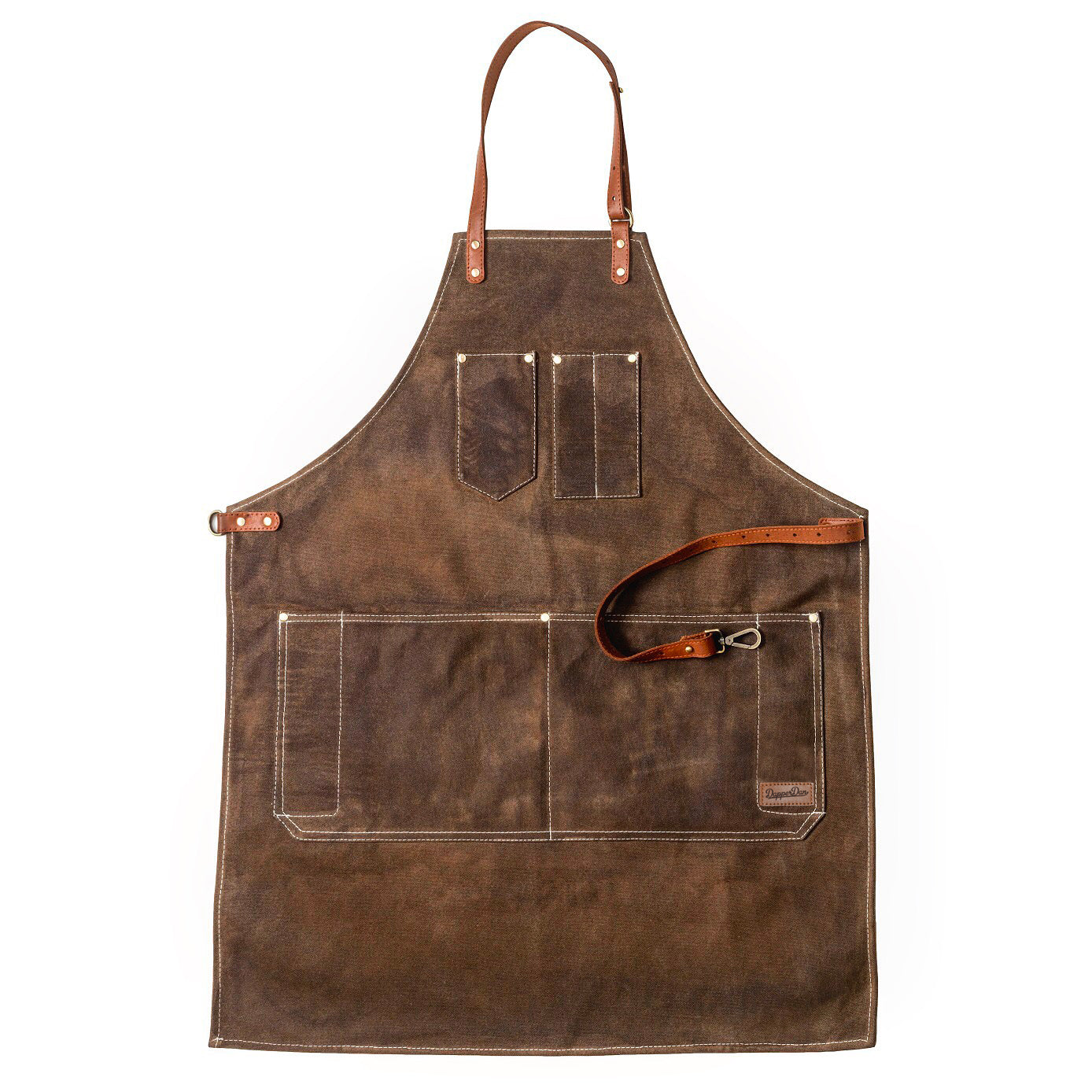 Dapper Dan Professional Barber's Apron - Brown - BarberSupplies Canada