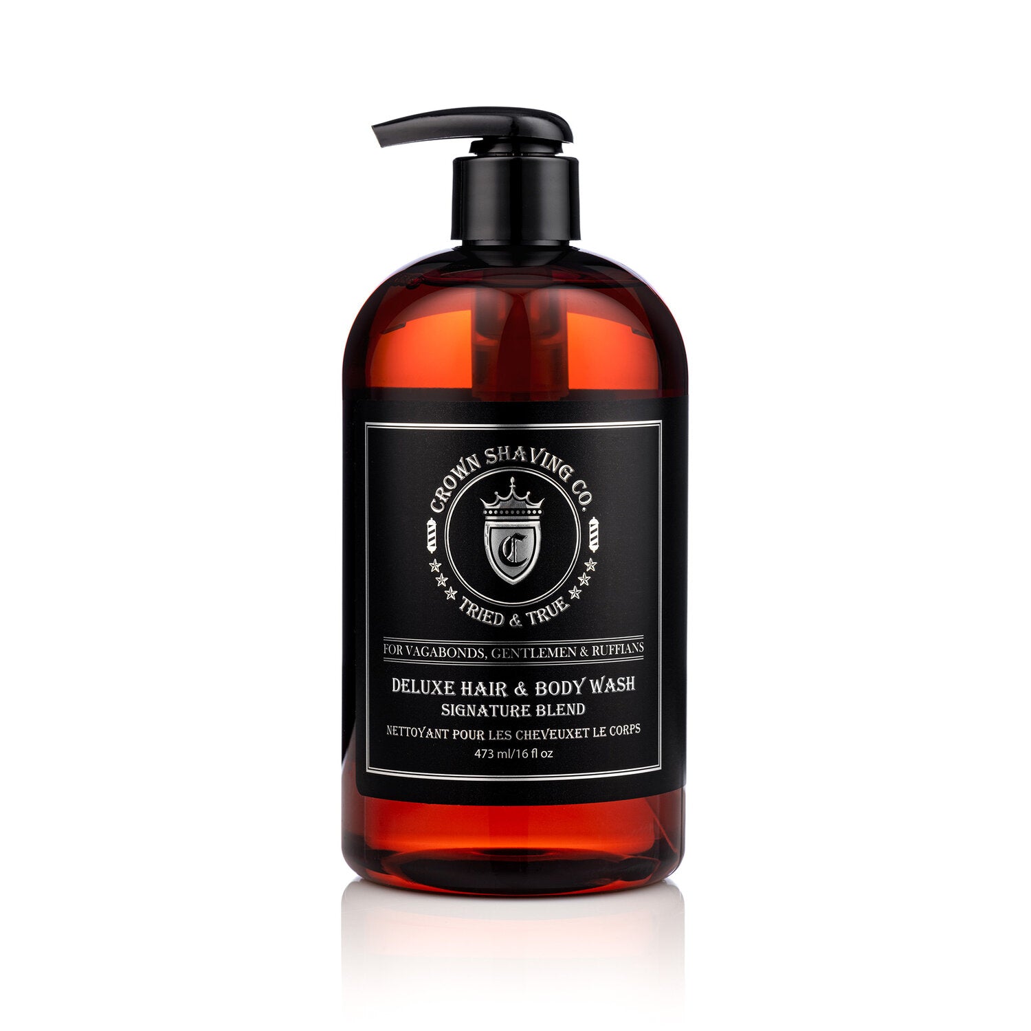 Crown Shaving Deluxe Hair & Body Wash 473 ml/ 16 fl oz. - BarberSupplies Canada