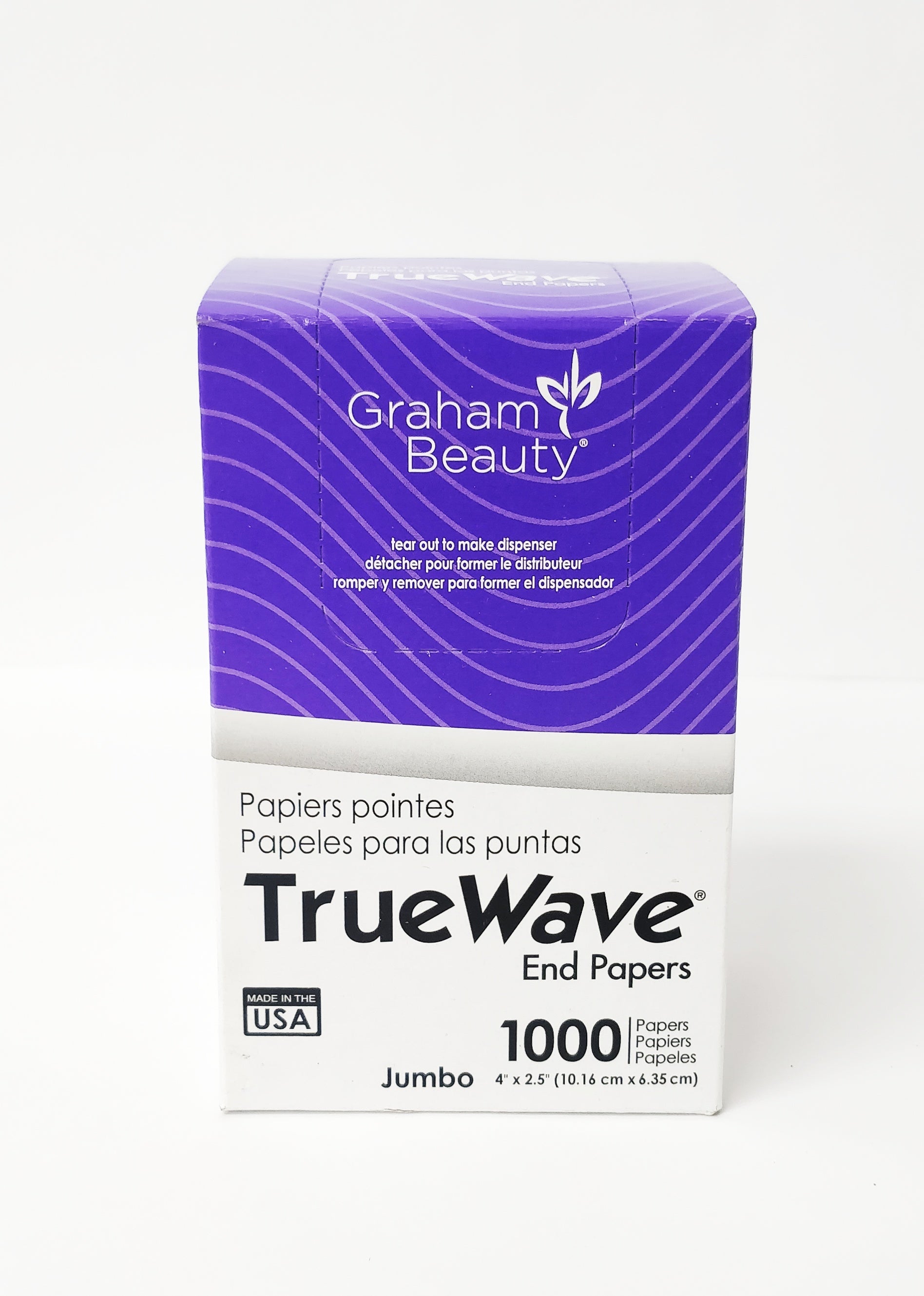 Graham Beauty Tru Wave End Papers 1000pc(4 in.*2.5 in.) - BarberSupplies Canada