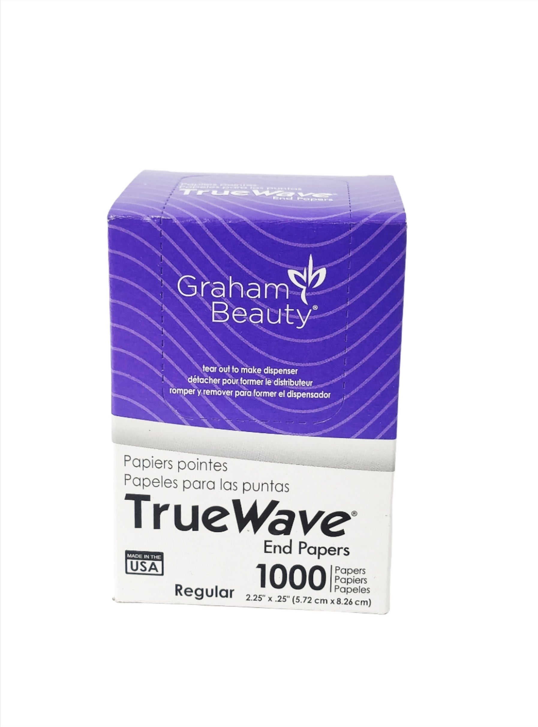 Graham Beauty Tru Wave End Papers 1000pc(2.25 in.*3.25 in.) - BarberSupplies Canada