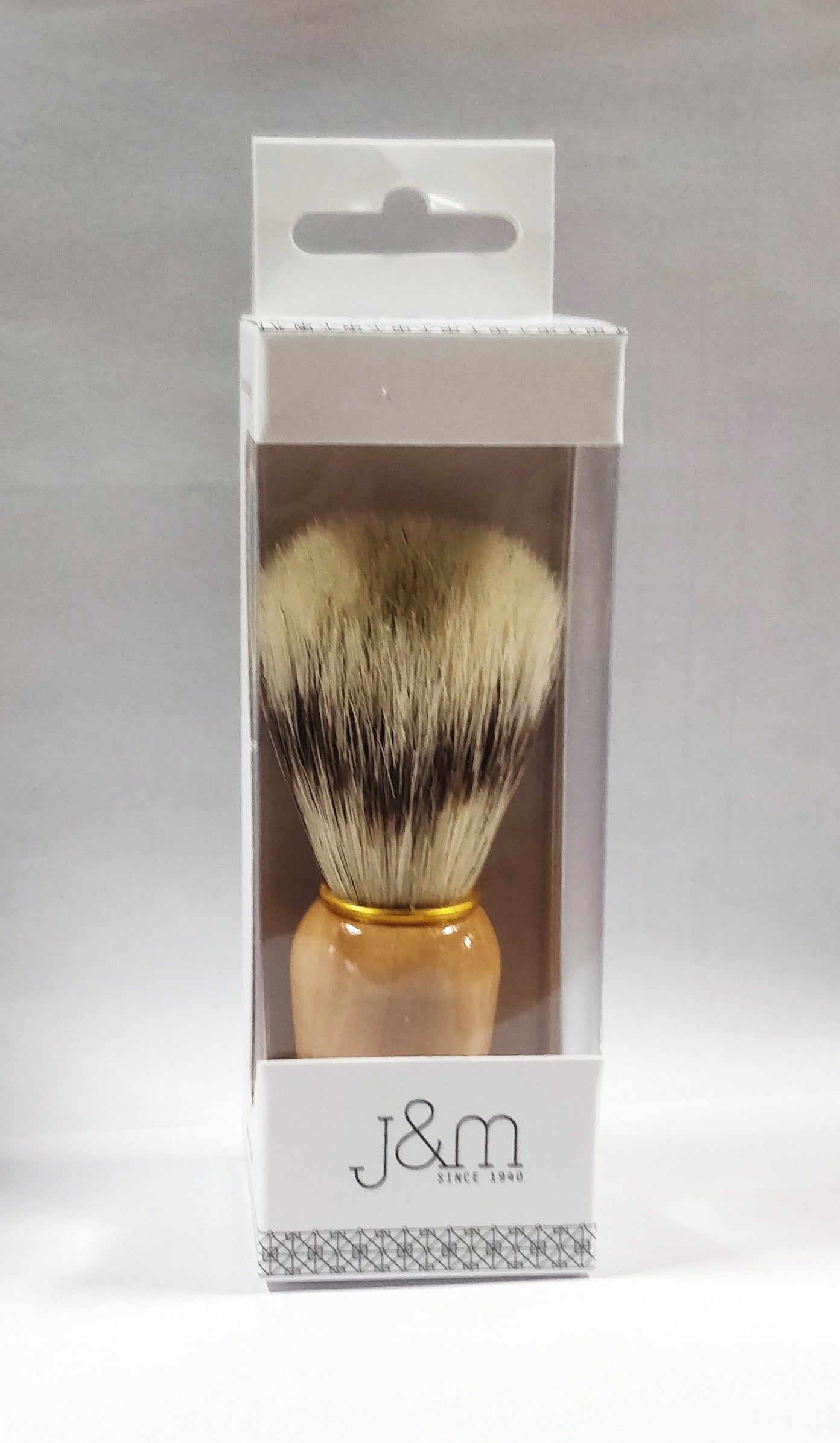 Vie-Long Bristle Shaving Brush, Wood Handle - BarberSupplies Canada
