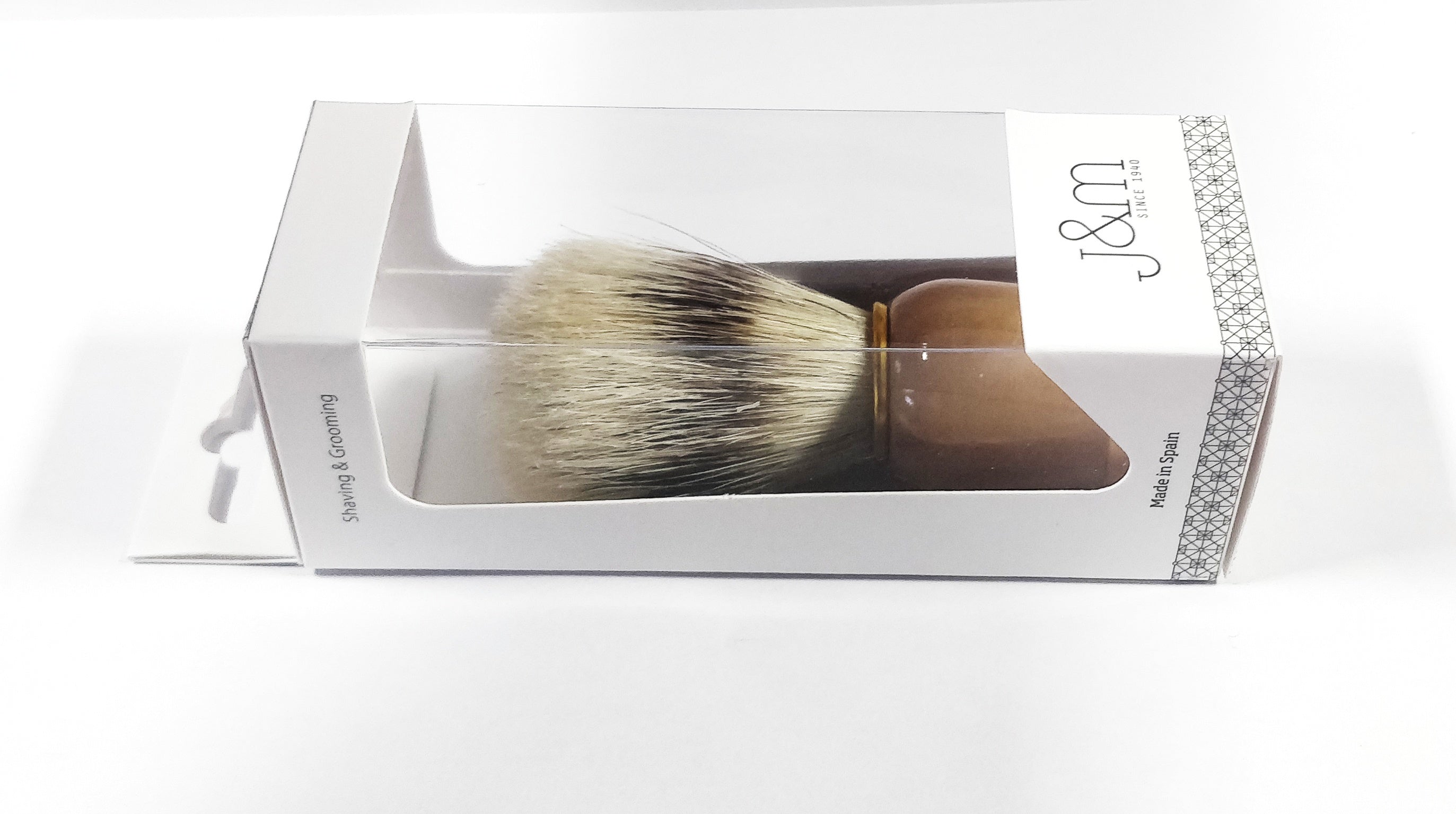 Vie-Long Bristle Shaving Brush, Wood Handle - BarberSupplies Canada