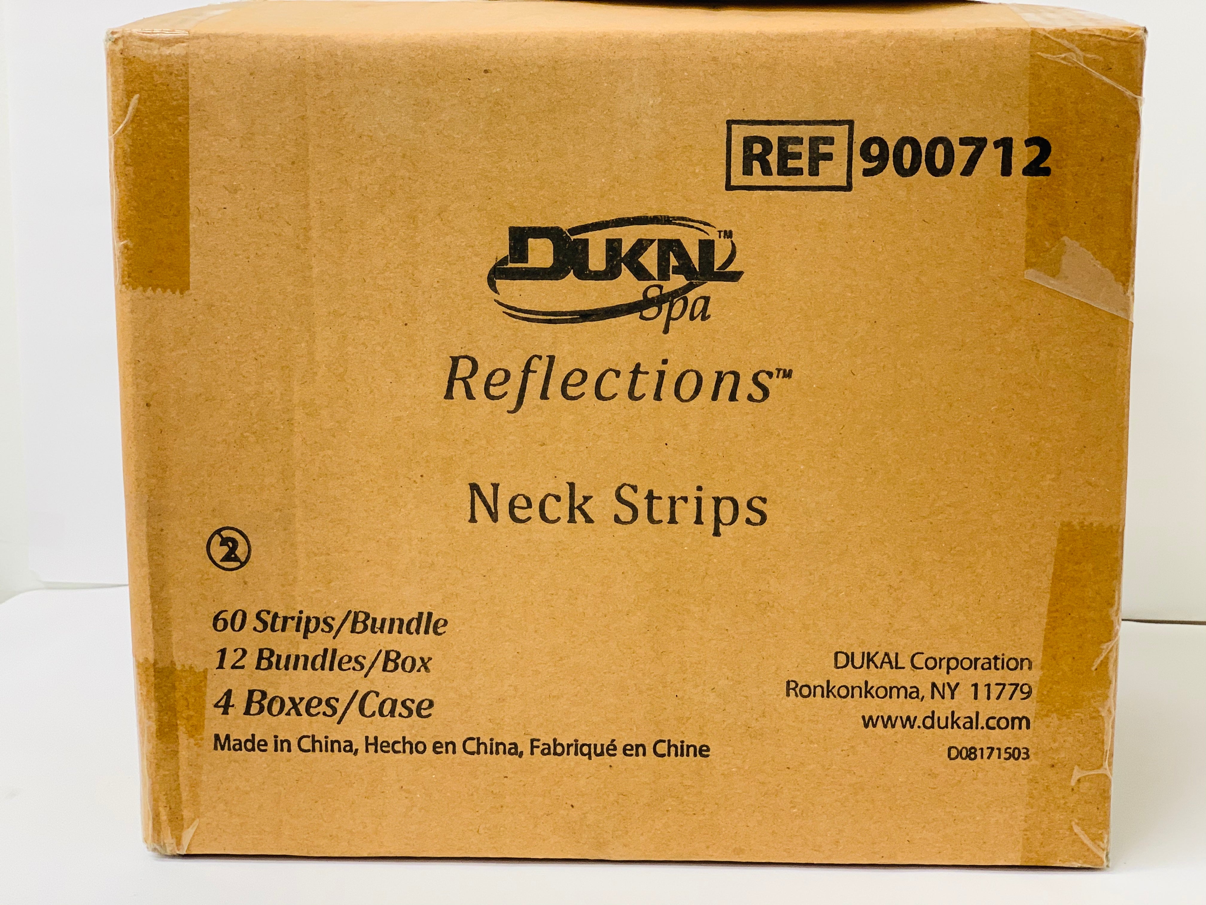Dukal Neck Strips - 60 Strips/Bundle, 12 Bundles Per Box and 4Boxes in Case - BarberSupplies Canada