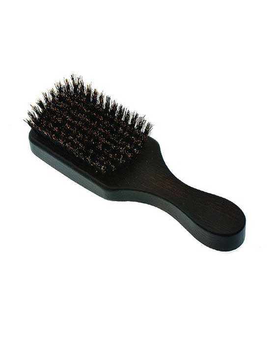 Jack Dean Club Brush - Extra Soft Boar Bristles, Black - BarberSupplies Canada