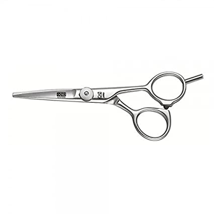 Kasho Japanese 5.0 in. Design Master Shear Premium Stainless Offset Barbershop & Salon Cutting Scissors - BarberSupplies Canada