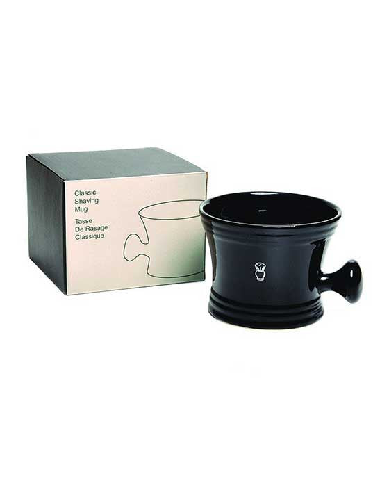 PureBadger Collection Black Porcelain Apothecary Shaving Mug (Fits 100g Shaving Soap) - BarberSupplies Canada