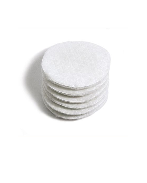 Cotton Rounds 2.25 in., White, unembossed, 80/bag - BarberSupplies Canada