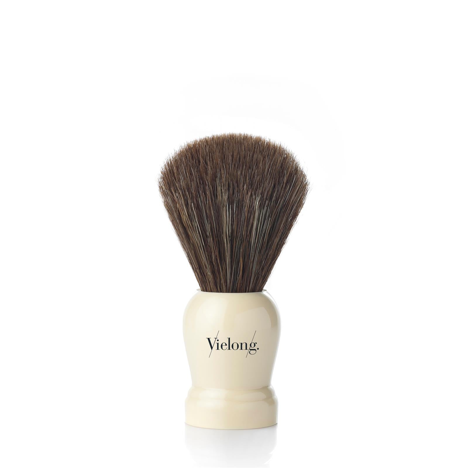 Vie-Long Horse Hair Shaving Brush, Cream Handle - BarberSupplies Canada
