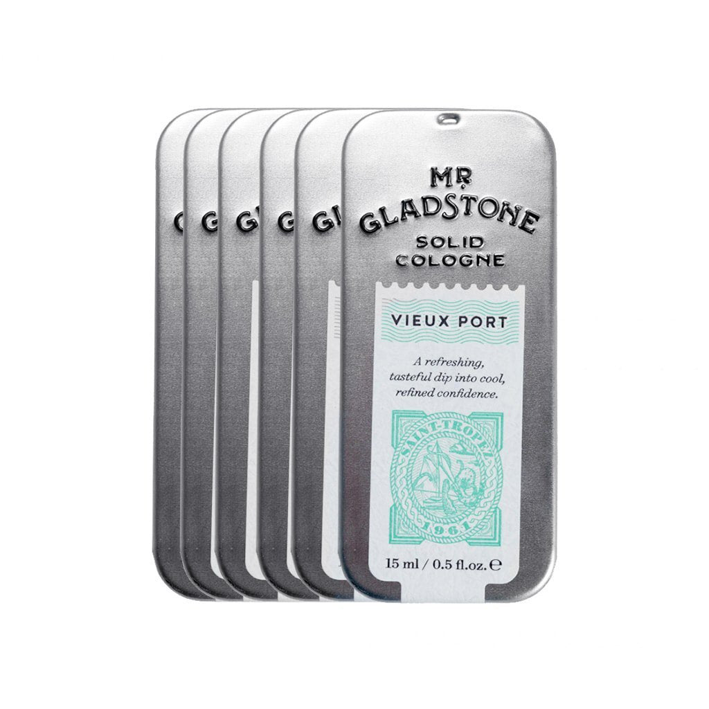 Mr. Gladstone Vieux Port Solid Cologne - Fine Fragrance Reminiscent of 1961 Saint-Tropez (Case Pack of 6) - BarberSupplies Canada