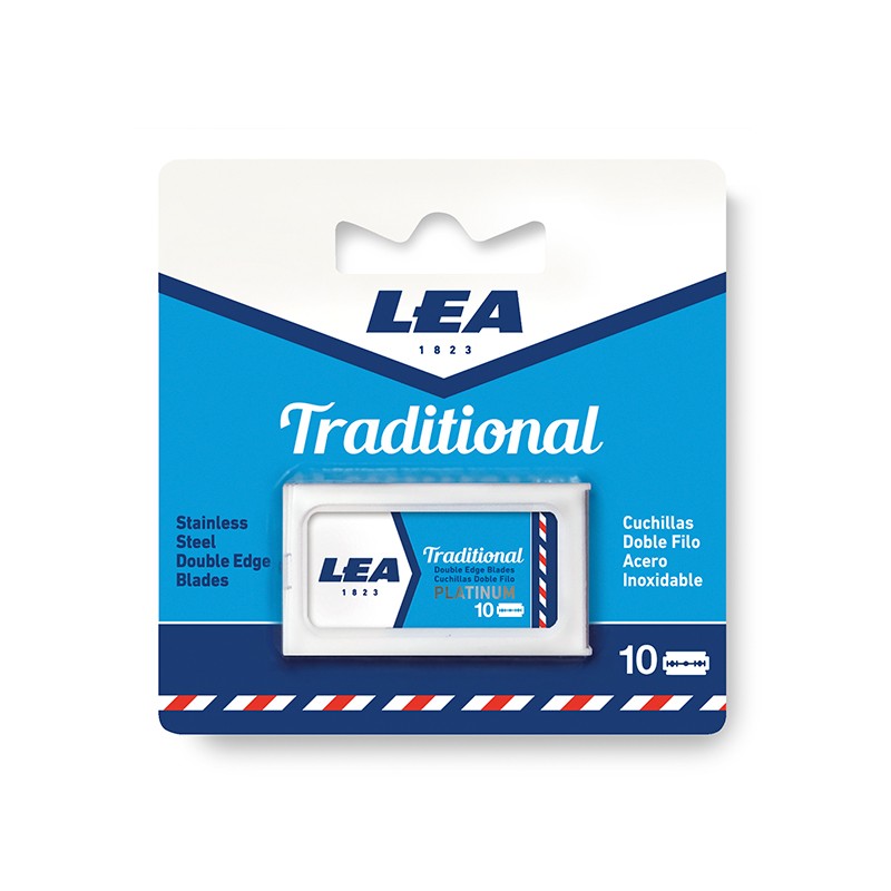 Lea Stainless Steel Double Edge Blades Refill (10 pack) - BarberSupplies Canada