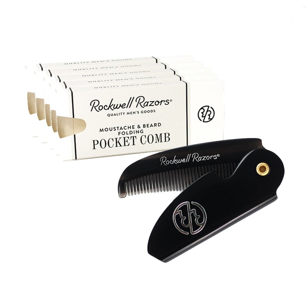 Rockwell Razors Folding Beard & Moustache Comb (Case Pack of 6) - BarberSupplies Canada