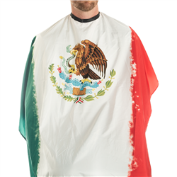 Campbell's Mexico Flag Cape - BarberSupplies Canada