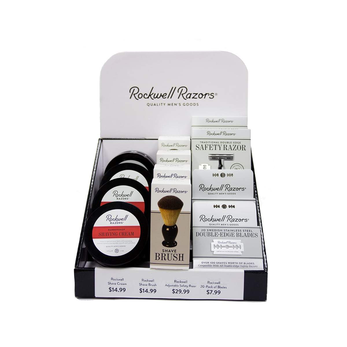 Rockwell Premium Shave Retail Display Bundle for Sport Clips - BarberSupplies Canada