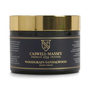 Caswell Massey Heritage Woodgrain Sandalwood Shave Cream in Jar