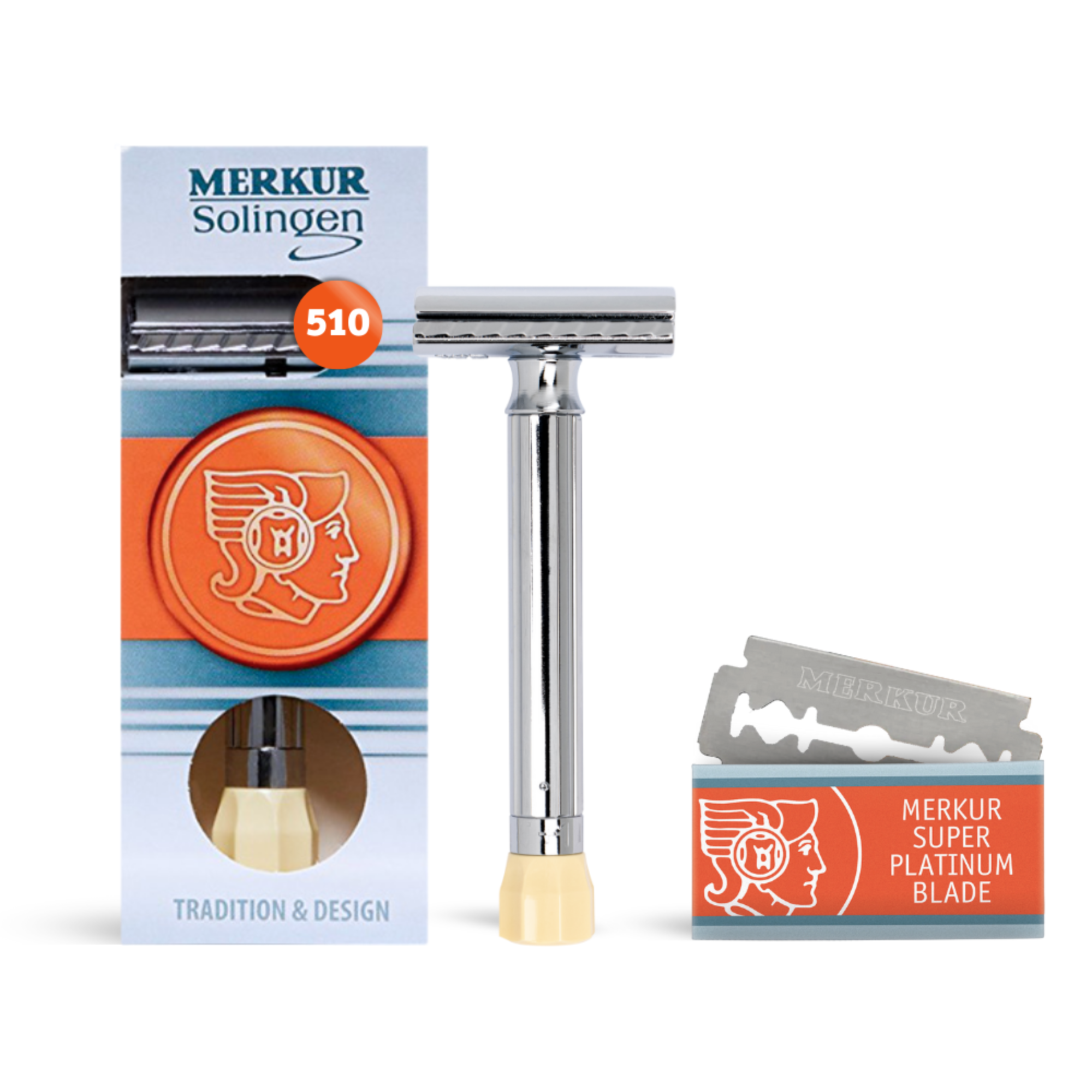 Merkur Progress Adjustable Double Edge Safety Razor, Long