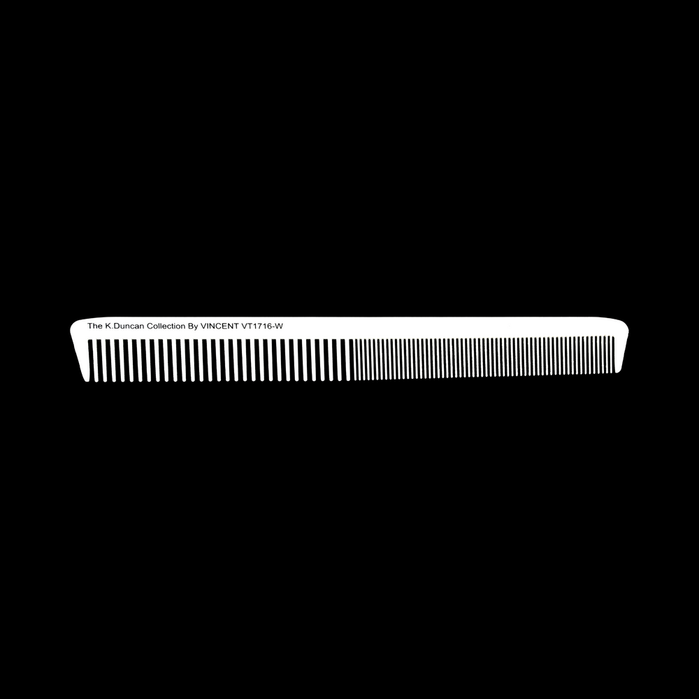 Ceramic White Cutting Comb 8.5 in.