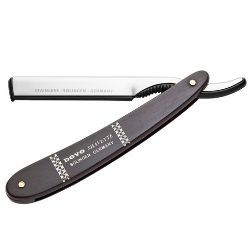 Dovo Stainless Shavette Hair Trimmer, Ebony, with Silver